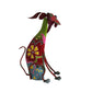 15 Inch Decorative Metal Dog Sculpture Multicolor By Benzara BM04287
