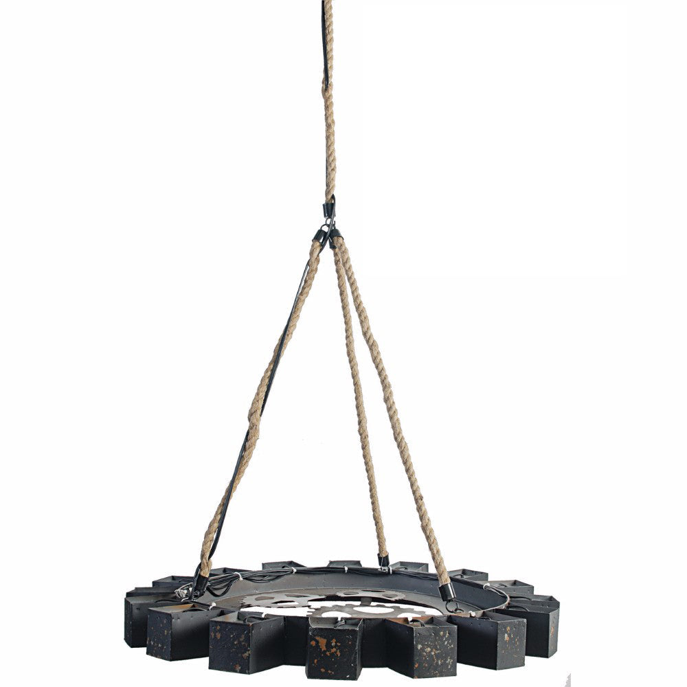 Tyre Chandelier | Ring Frame Design | 22" Diameter