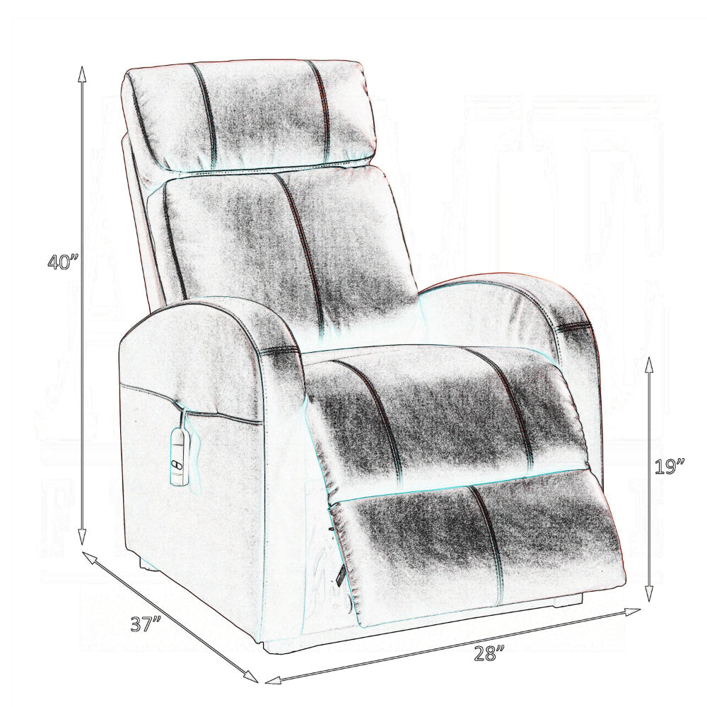 Ricardo Recliner with Power Lift Red AMF-59406