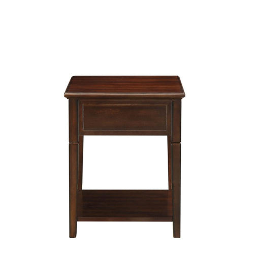 Arden End Table | 1 Drawer | 1 Shelf | Walnut Brown