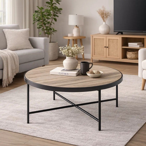 Preston Coffee Table | Charming Finish | Weathered Oak Brown