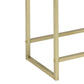 Astonishing Side Table, White & Gold By ACME