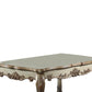 Wood Coffee Table in Gold Patina - ACME