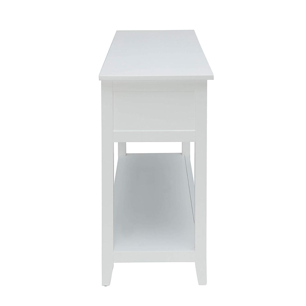 Flavius Console Table with 2 Drawers White AMF-90262