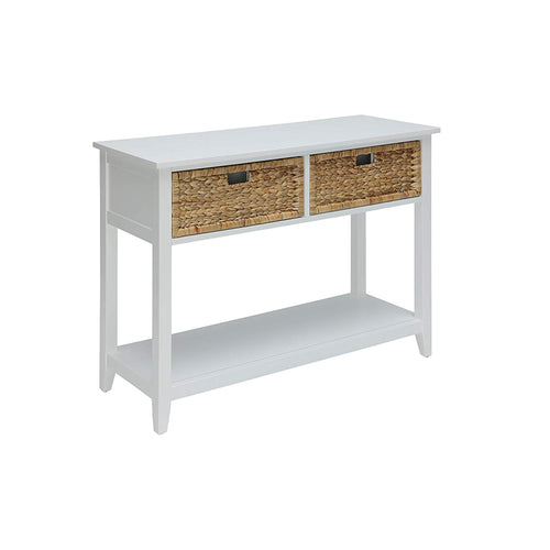 Flavius Console Table | 2 Drawers | White Finish