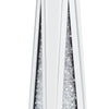 Wood and Glass Candle Holder with Faux Crystal Inserts, Clear, Set of Two, Small - 97623