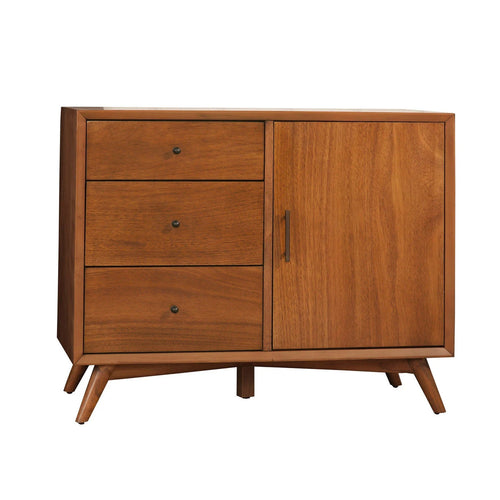 Sideboard Cabinet | 40" | Mahogany Wood | 3 Drawers | Walnut Brown