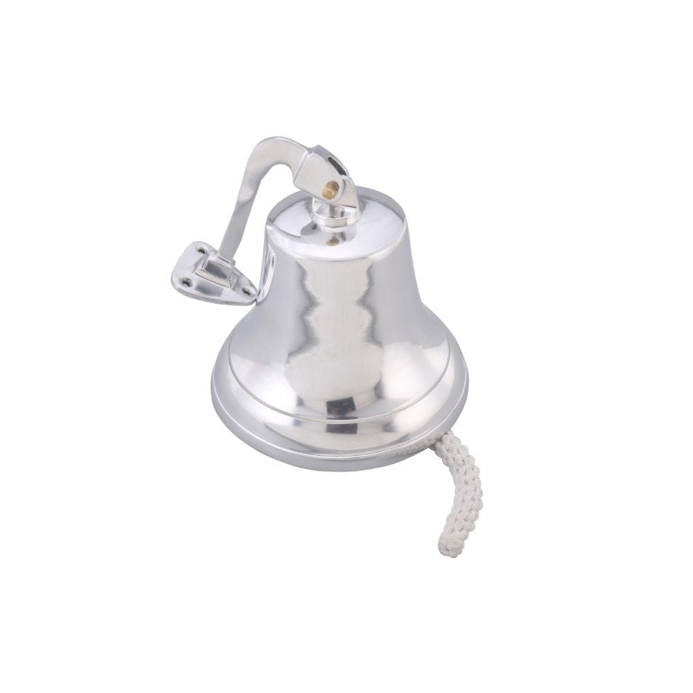 Classic Style Decorative Aluminum Bell With Wall Bracket Silver 30530
