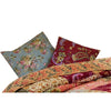 Kamet Fabric Decorative Pillow with Floral Prints Set of 2 Multicolor By Casagear Home BM14918