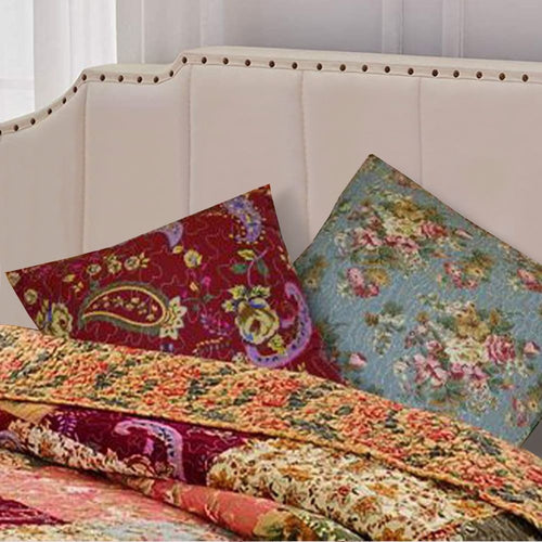 Kamet Decorative Pillows Set of 2 | Floral Prints | Multicolor