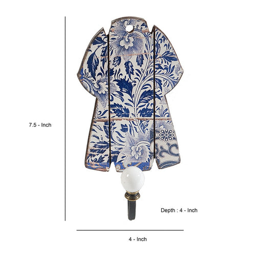 Nature Wall Decor | Metal Hooks | Set of 4 | Multicolor