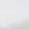 Full Size Mattress with Patterned Fabric Upholstery White - BM205433 By Casagear Home BM205433