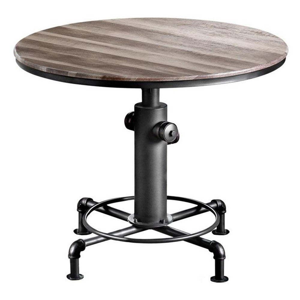 Counter Height Dining Table | Fire Hydrant Base | Metal | Gray