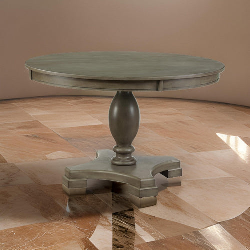 Dining Table | Transitional | Round Pedestal Base | Oak Gray