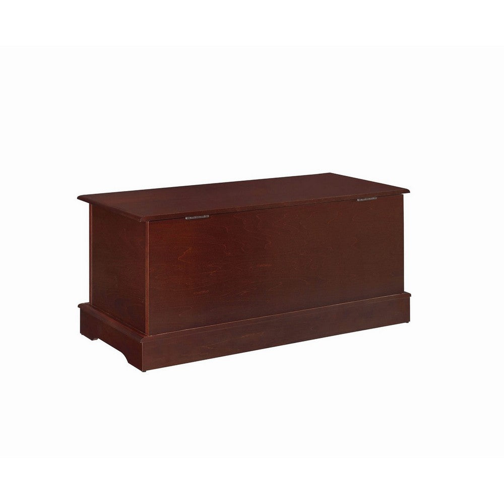 Traditional Chest | Lift Top | Carved Details | Dark Brown