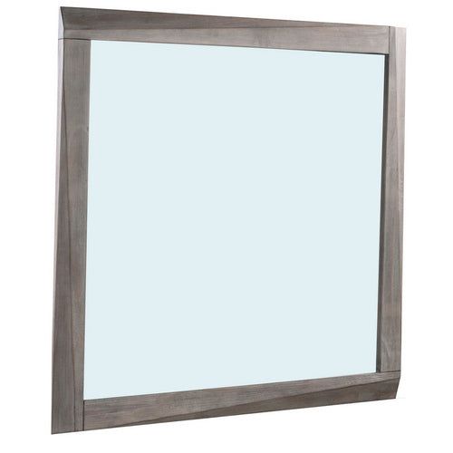 41 Inch Rectangular Wooden Frame Mirror, Brown