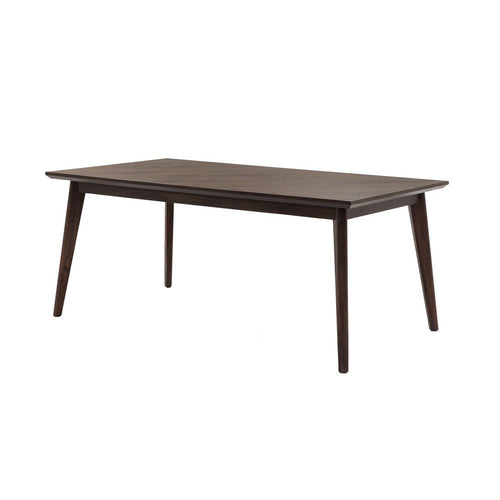 Mid Century Dining Table | Wood | Rectangular | 83" | Brown