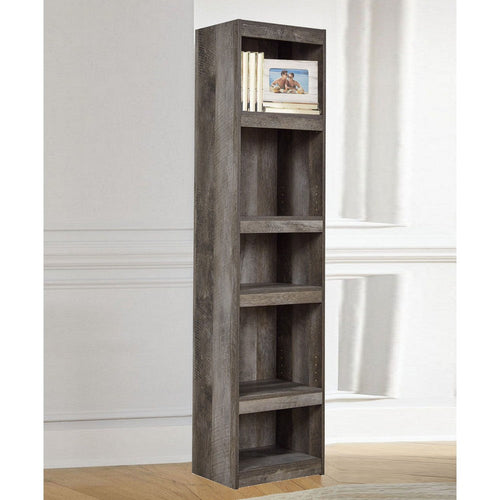 Pier Shelf | 72" | 5 Tier Wood | Adjustable Shelves | Gray