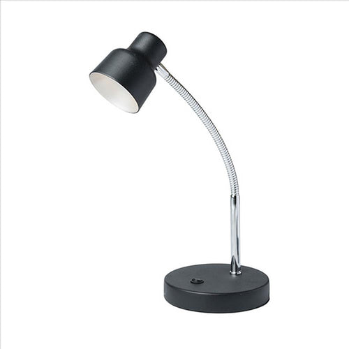 Table Lamp | Adjustable Gooseneck | Shade | Black