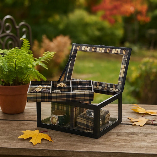 Jewelry Case | Multiple Slots | Watch Cushions | Black