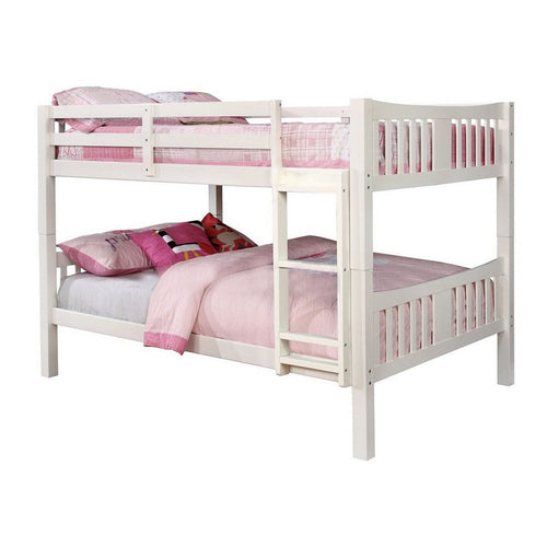 Orin Bunk Bed | Twin Over Twin | Ladder | White