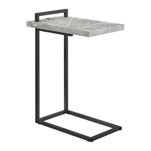 Reid Side Table | Plugin | Cantilever Base | Gray