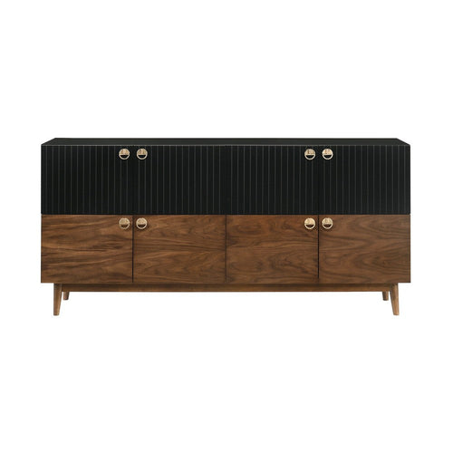 Amigo Buffet | Black Veneer | Walnut Wood