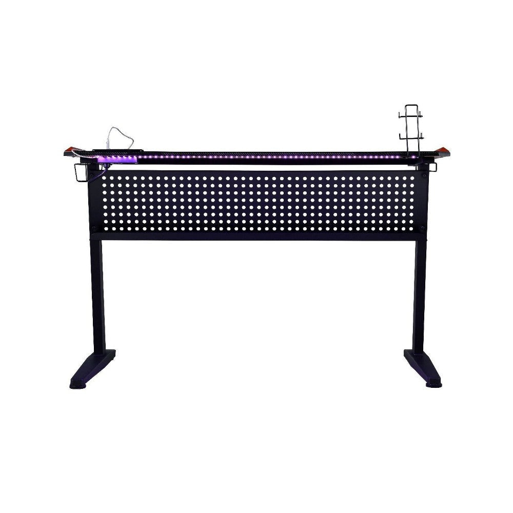 MDF Gaming Table with Cup and Controller Holders Black BM250341