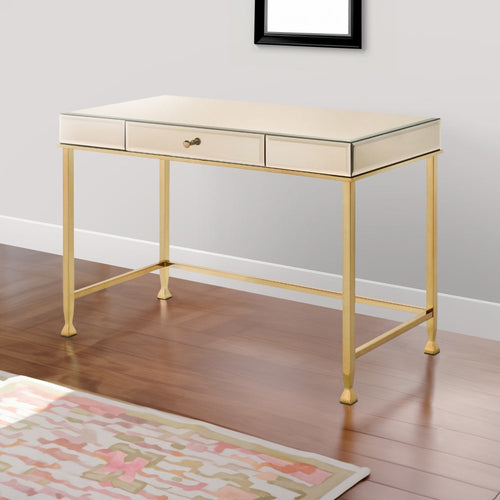 Nova Writing Desk | Storage Drawers | Rectangular | Pink