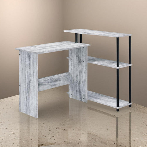 Nova Writing Desk | Elegant Wood Design | Antique White & Black