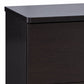 Dresser with 6 Drawers and Cut Out Pulls Dark Brown By Casagear Home BM261500