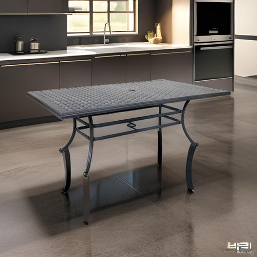 Outdoor Dining Table | 86" | Metal Lattice | Desert Night