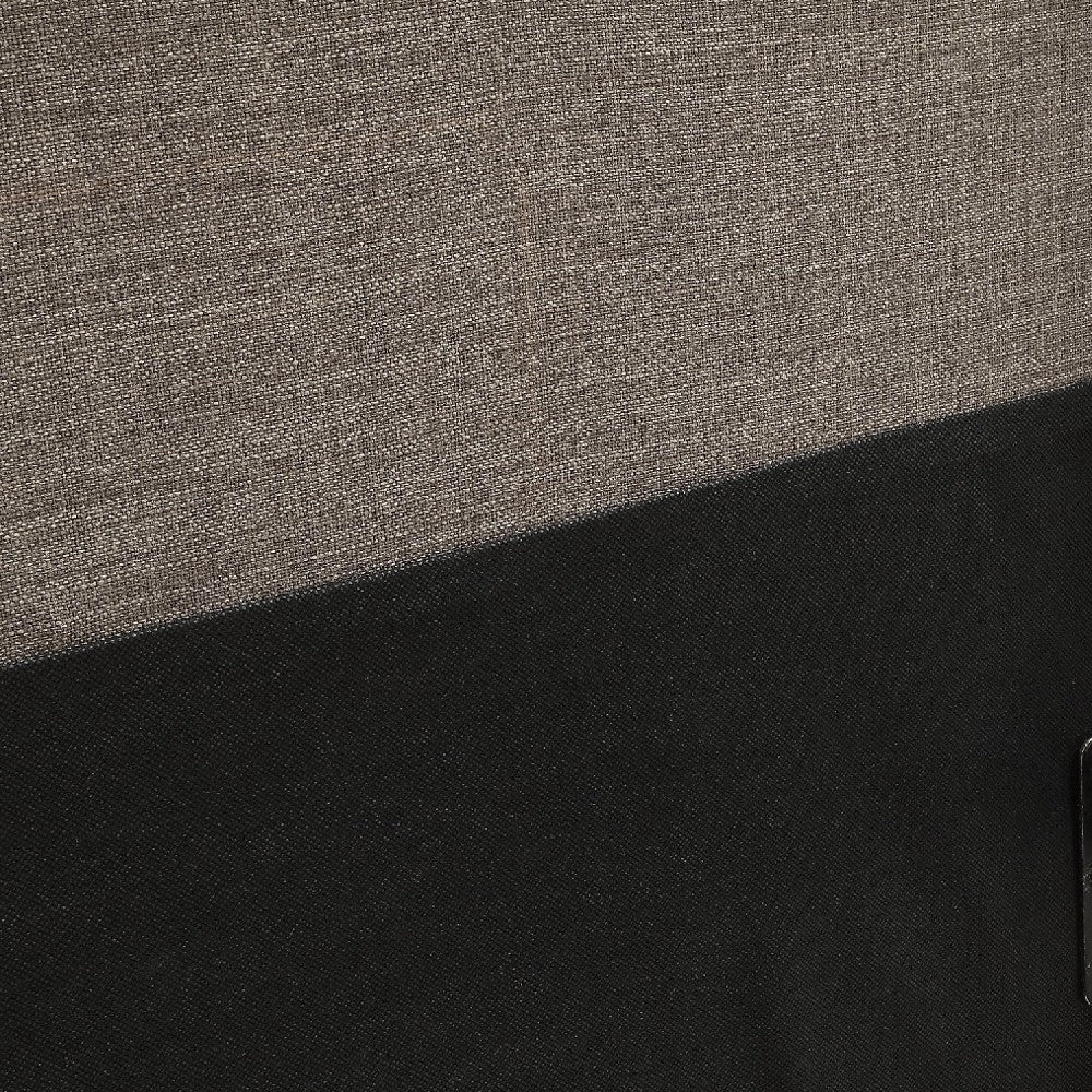 Rue Queen Headboard High Rolled Back Button Tufted Linen Gray BM274112