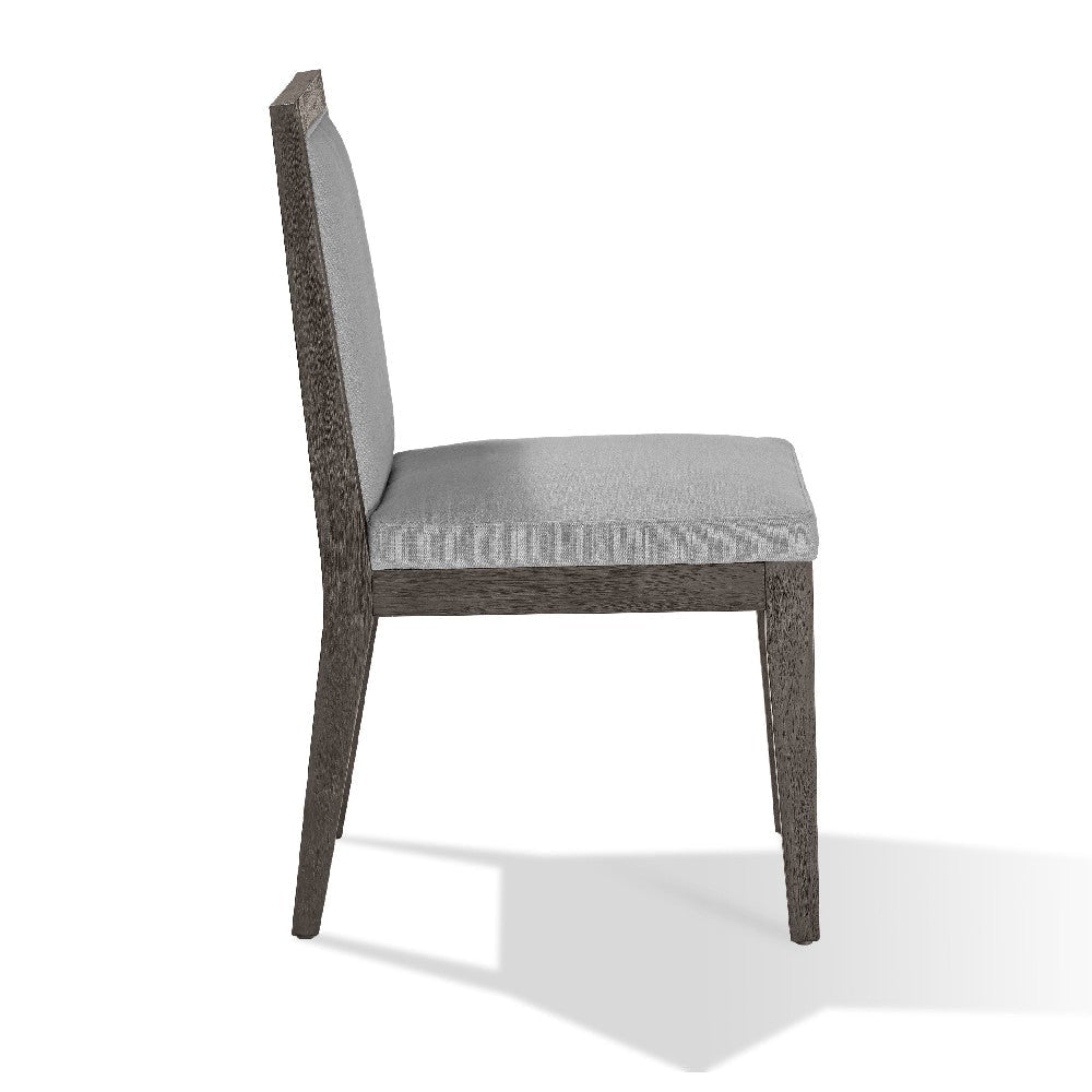 Mod 19 Inch Dining Chair,Solid wood Upholstered Set of 2 Ash Gray BM274136