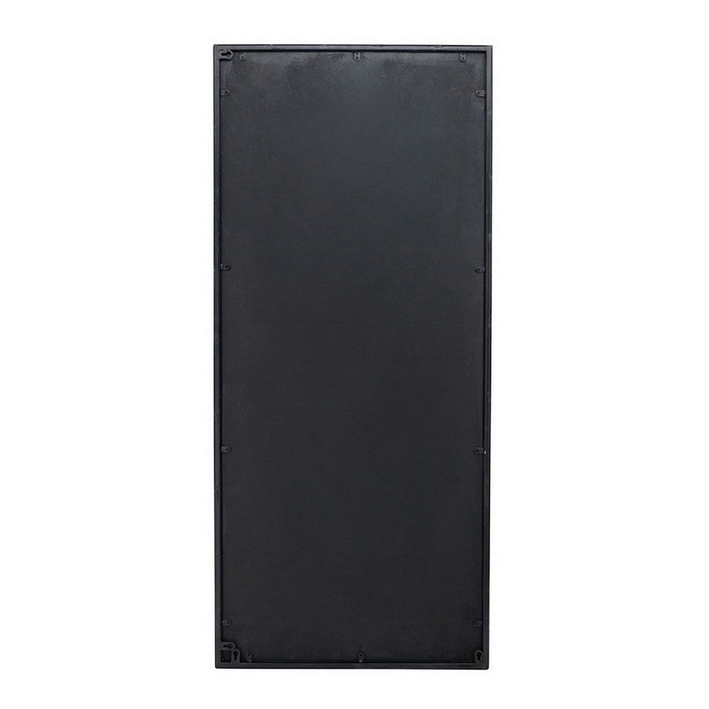 Elk Wall Mirror | 47" | Rectangular | Baroque Metal Frame | Black
