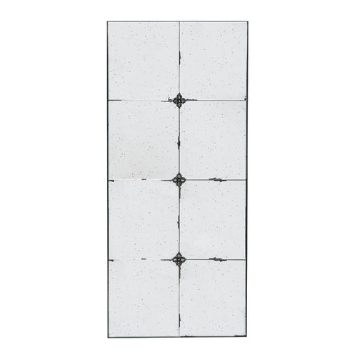 Elk Wall Mirror | 47" | Rectangular | Baroque Metal Frame | Black