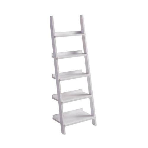 Iker Bookcase | 72" | 7 Shelves | Ladder Style | White