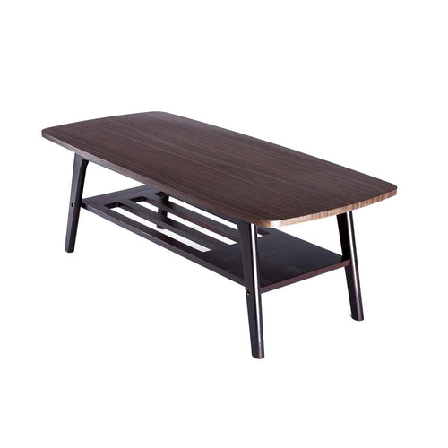 Gala Coffee Table | 47" | Bottom Shelf | Espresso Brown