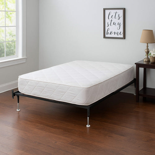 Nit Bed Frame | Twin/Full | 4 Legs with Glides | Black Metal