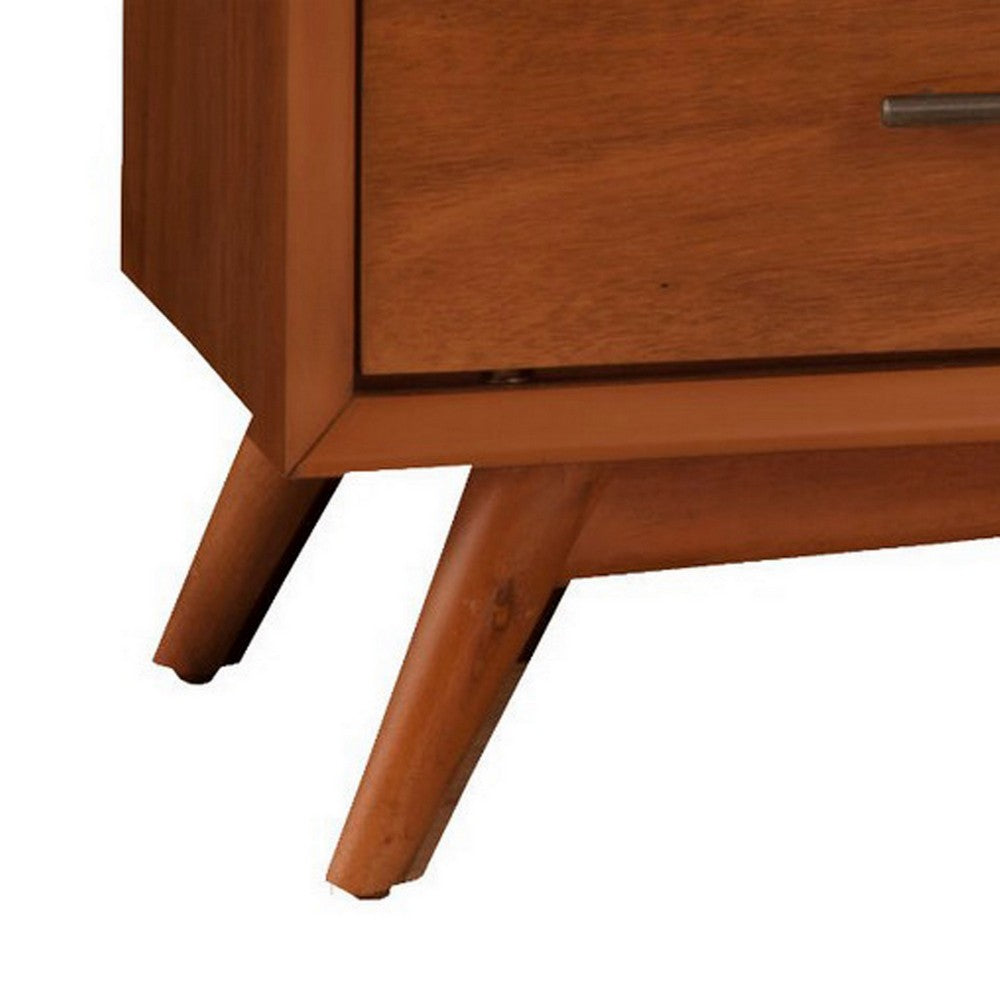Ian 64" TV Media Entertainment Console, 3 Drawers, Brown by Casagear Home