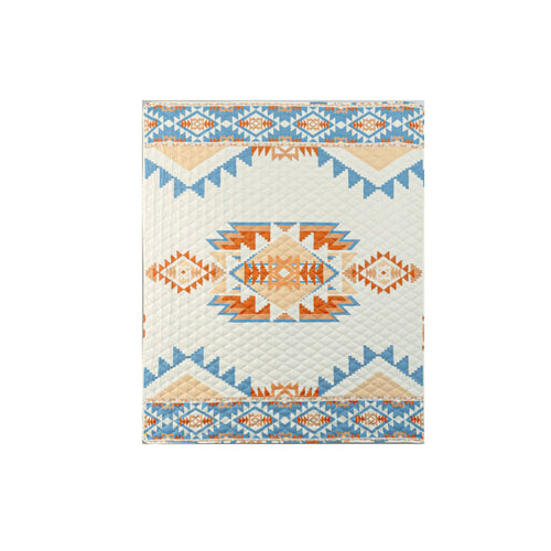 Diamond Throw Blanket | 50 x 60 | Quilted | Festive Multicolor Print