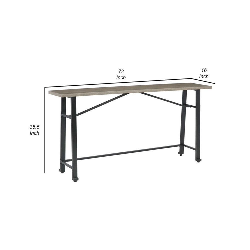 Ashley Xin 72’’ Counter Height Table Metal Hardware Rich Brown BM316630