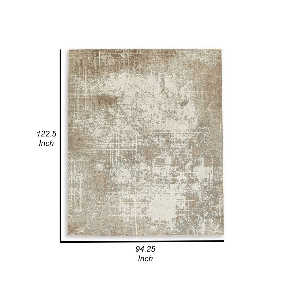 Ashley Lae 8 x 10 Large Area Rug Abstract Art in Brown and Gray BM318270