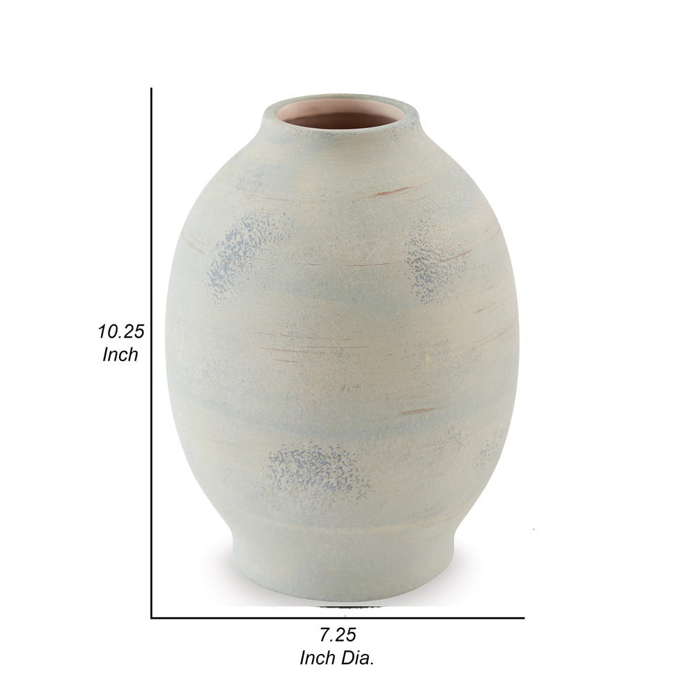 Ashley Col Home Decor Flower Vase Classic Urn Shape Green Ceramic BM318282