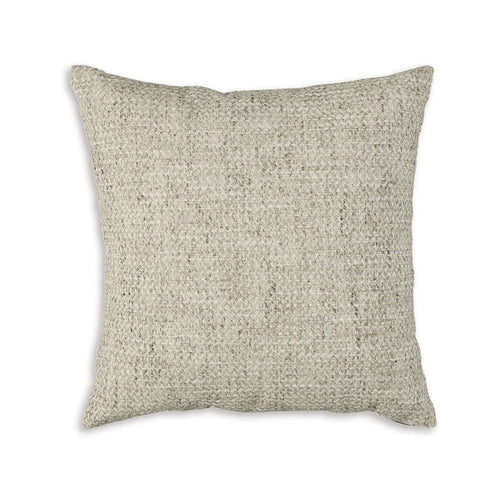 Ashley Throw Pillow Set of 4, 20", Woven Gray Design, Straight Edge