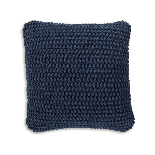 Ashley Ako Accent Pillow Set of 4, 20 Inch, Handwoven Blue Cotton