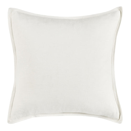 Doji 26 Inch Euro Pillow Sham, Soft White Ivory Cotton and Premium Linen By Casagear Home