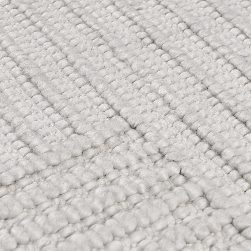 Reya 9 x 12 Extra Large Area Rug, Indoor Outdoor Geometric Knotted Ivory By Casagear Home