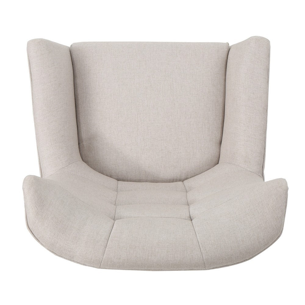 Ranie Accent Club Chair, Rubberwood Legs, Wheat ed Polyester