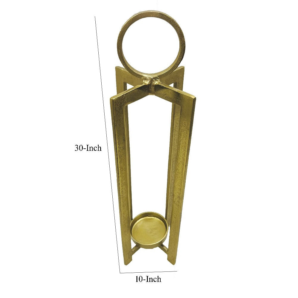 Siana Tabletop Decor Candle Holder 31’’ Gold Finished Metal Frame